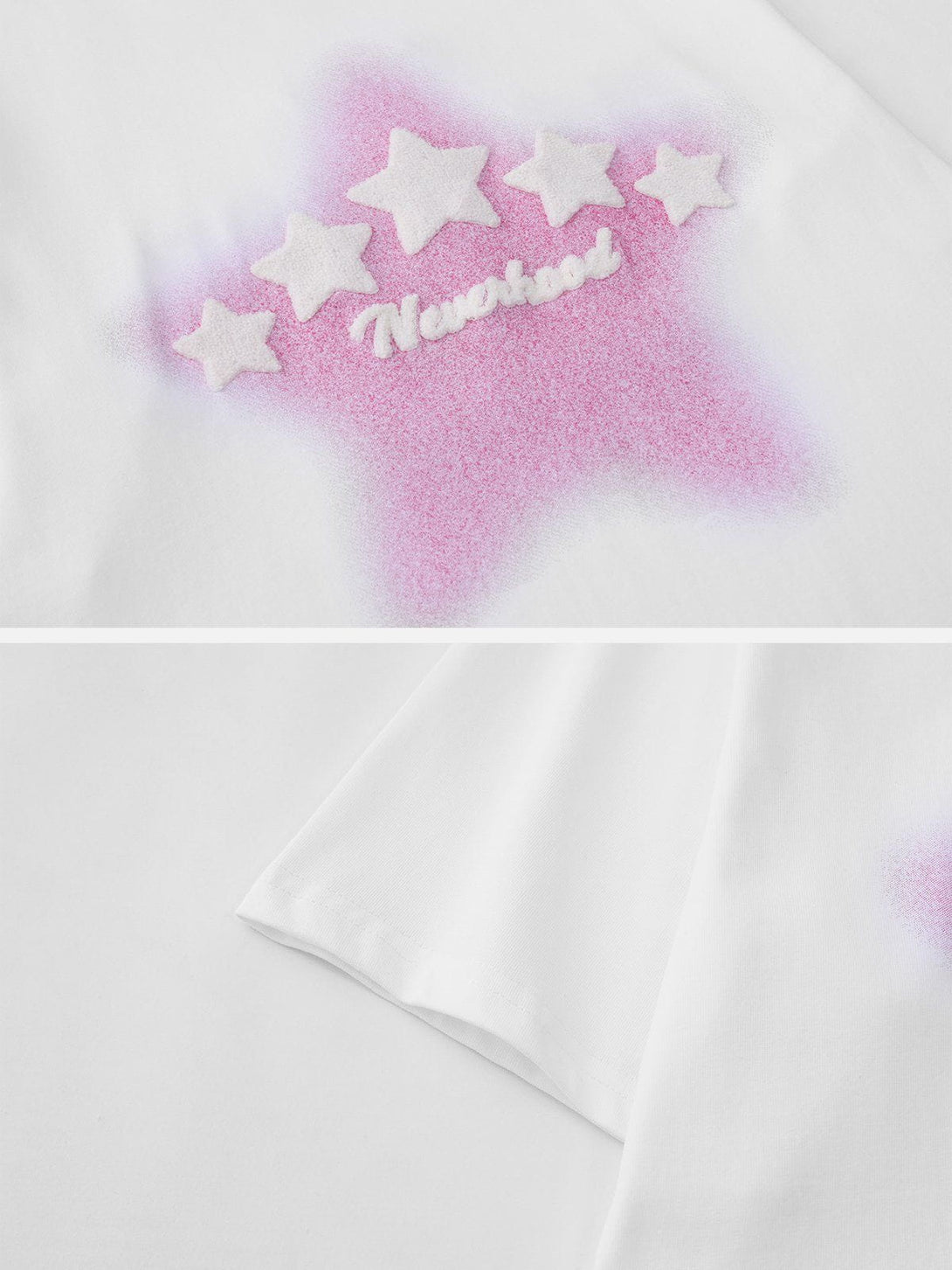 Majesda® - Star Alphabet Print Tee- Outfit Ideas - Streetwear Fashion - majesda.com