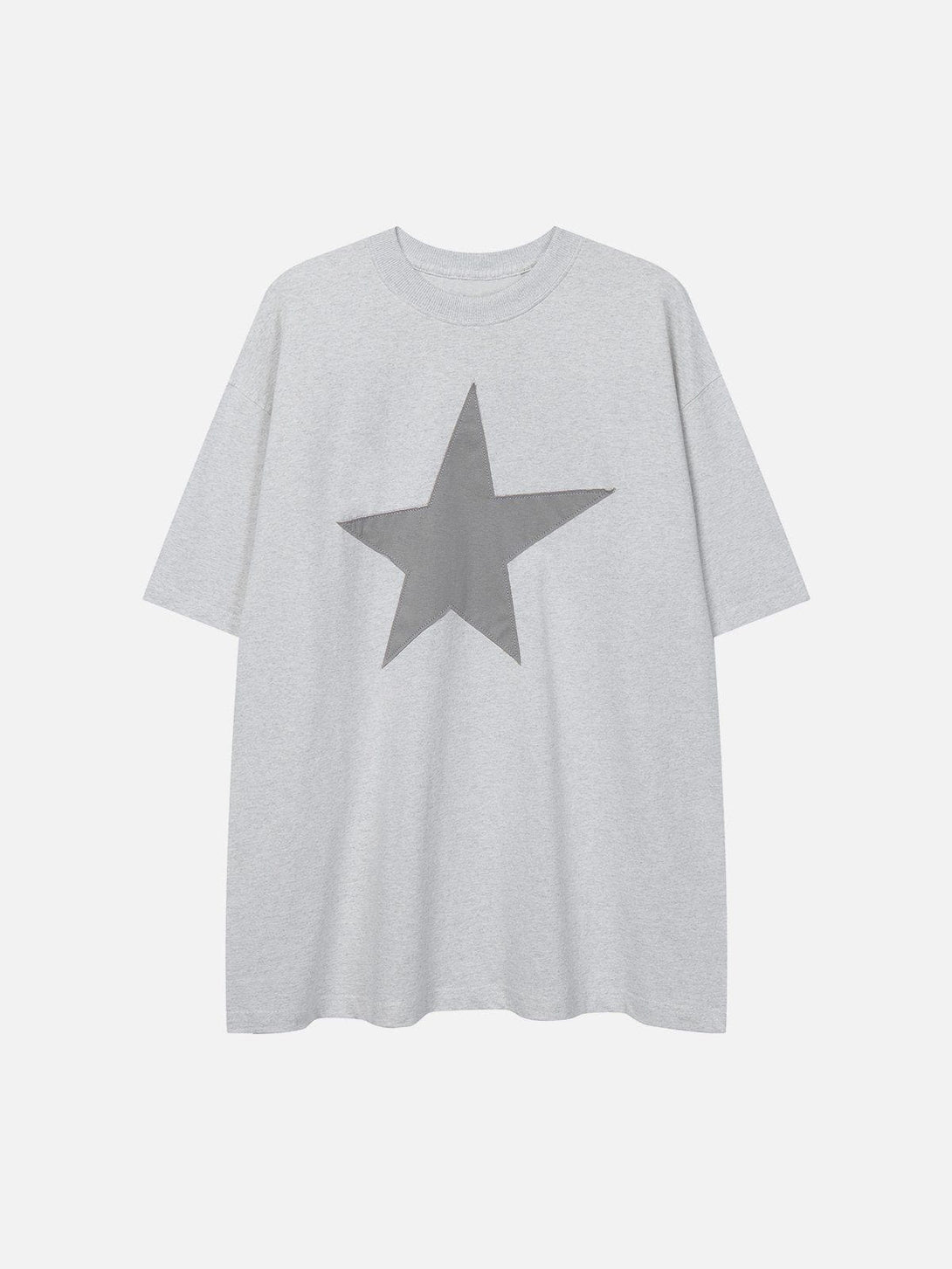 Majesda® - Star Applique Graphic Tee- Outfit Ideas - Streetwear Fashion - majesda.com