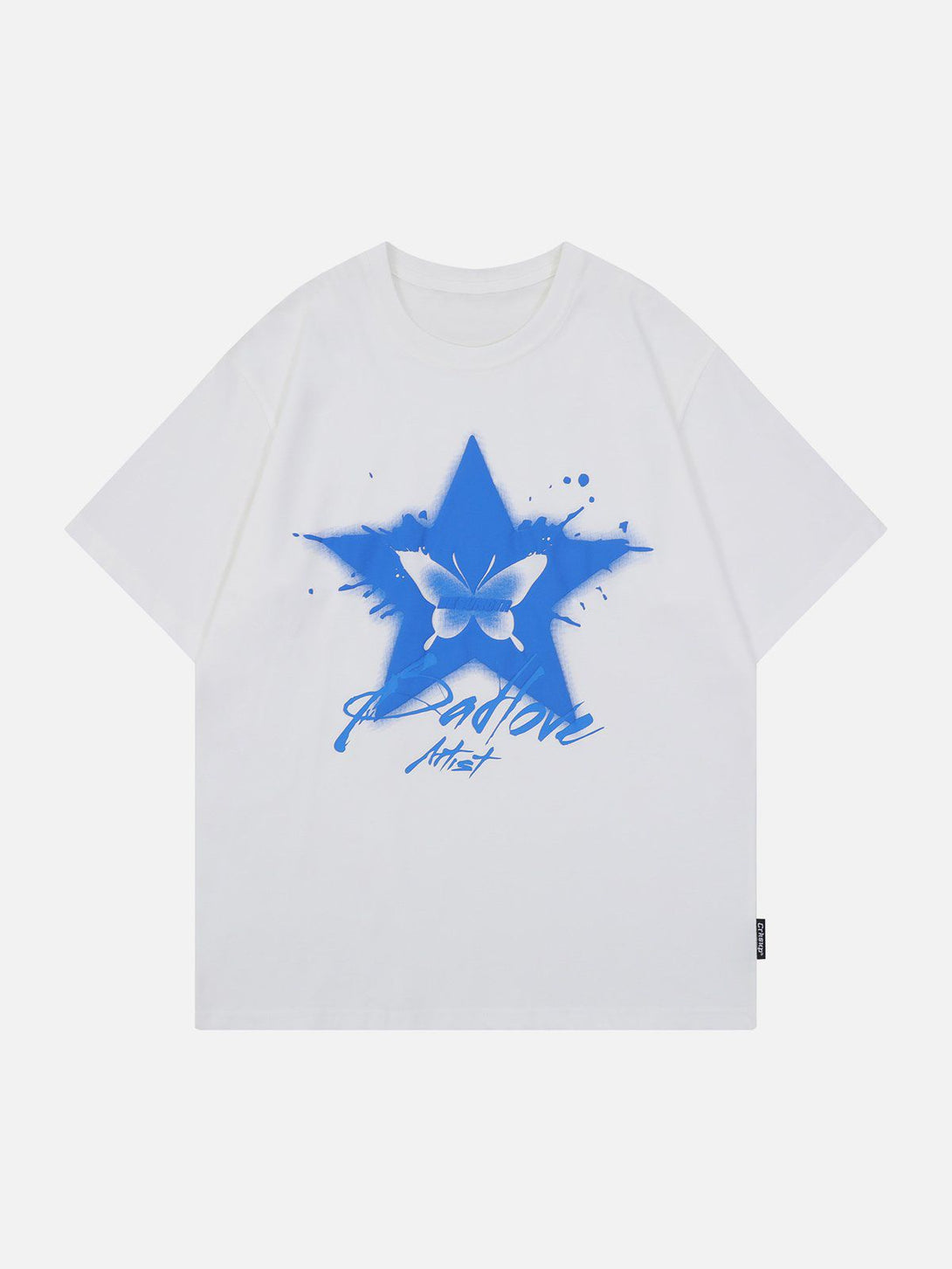 Majesda® - Star Butterfly Print Tee- Outfit Ideas - Streetwear Fashion - majesda.com