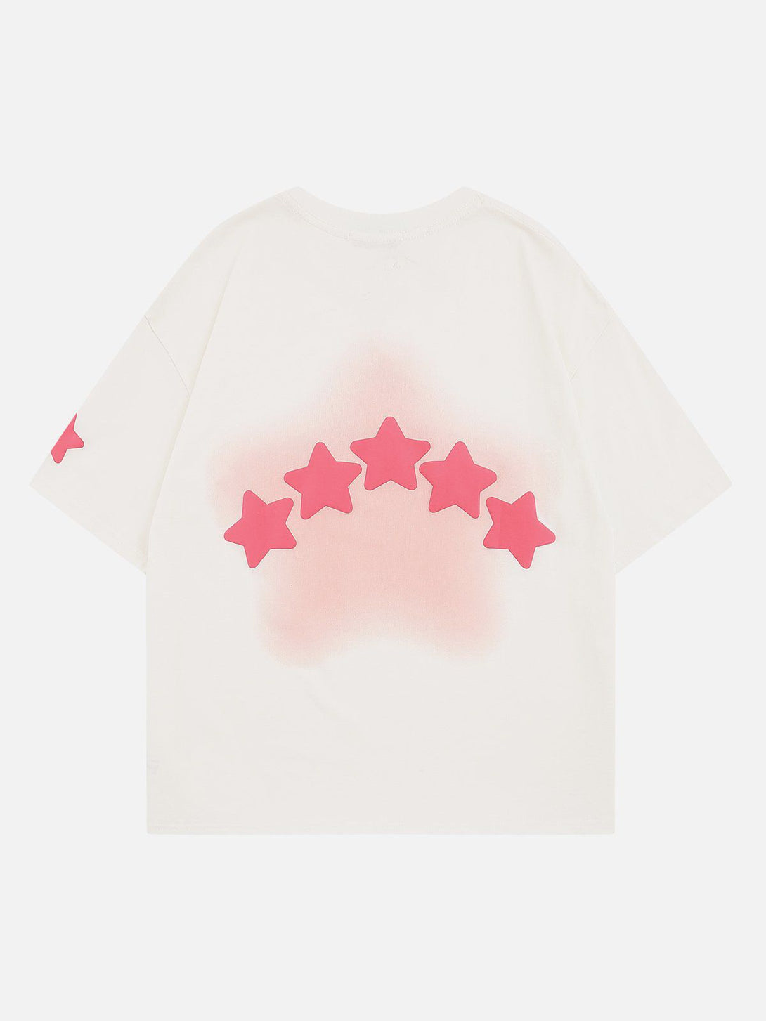 Majesda® - Star Dip-dye Embroidery Tee- Outfit Ideas - Streetwear Fashion - majesda.com