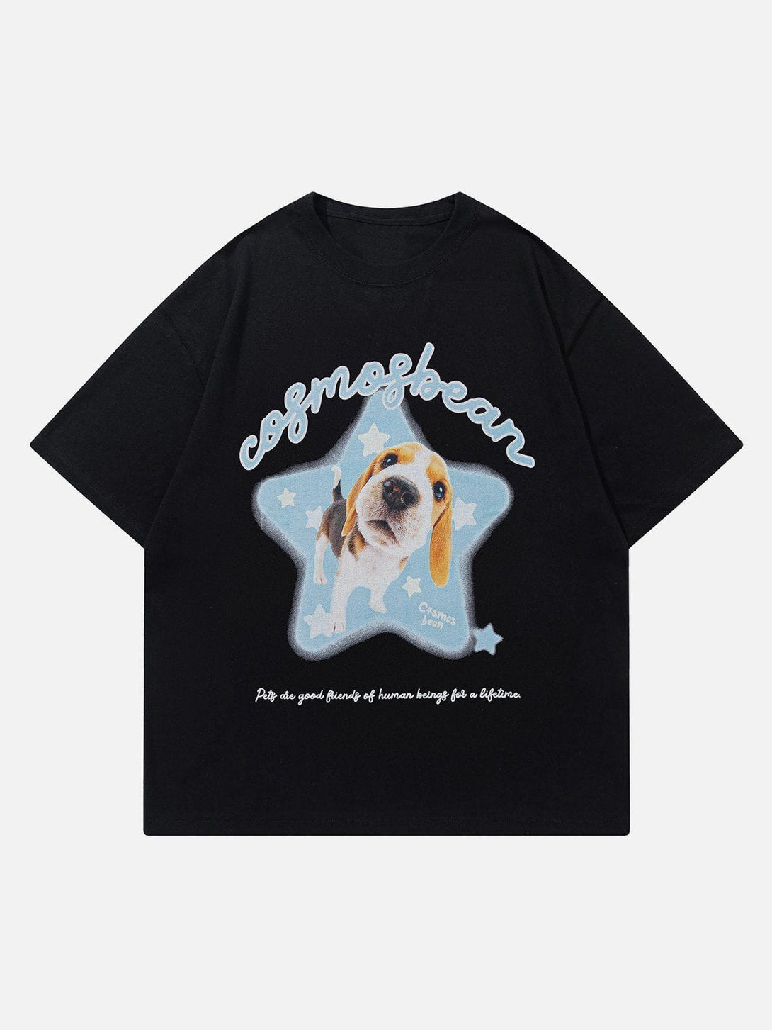 Majesda® - Star Dog Print Tee- Outfit Ideas - Streetwear Fashion - majesda.com