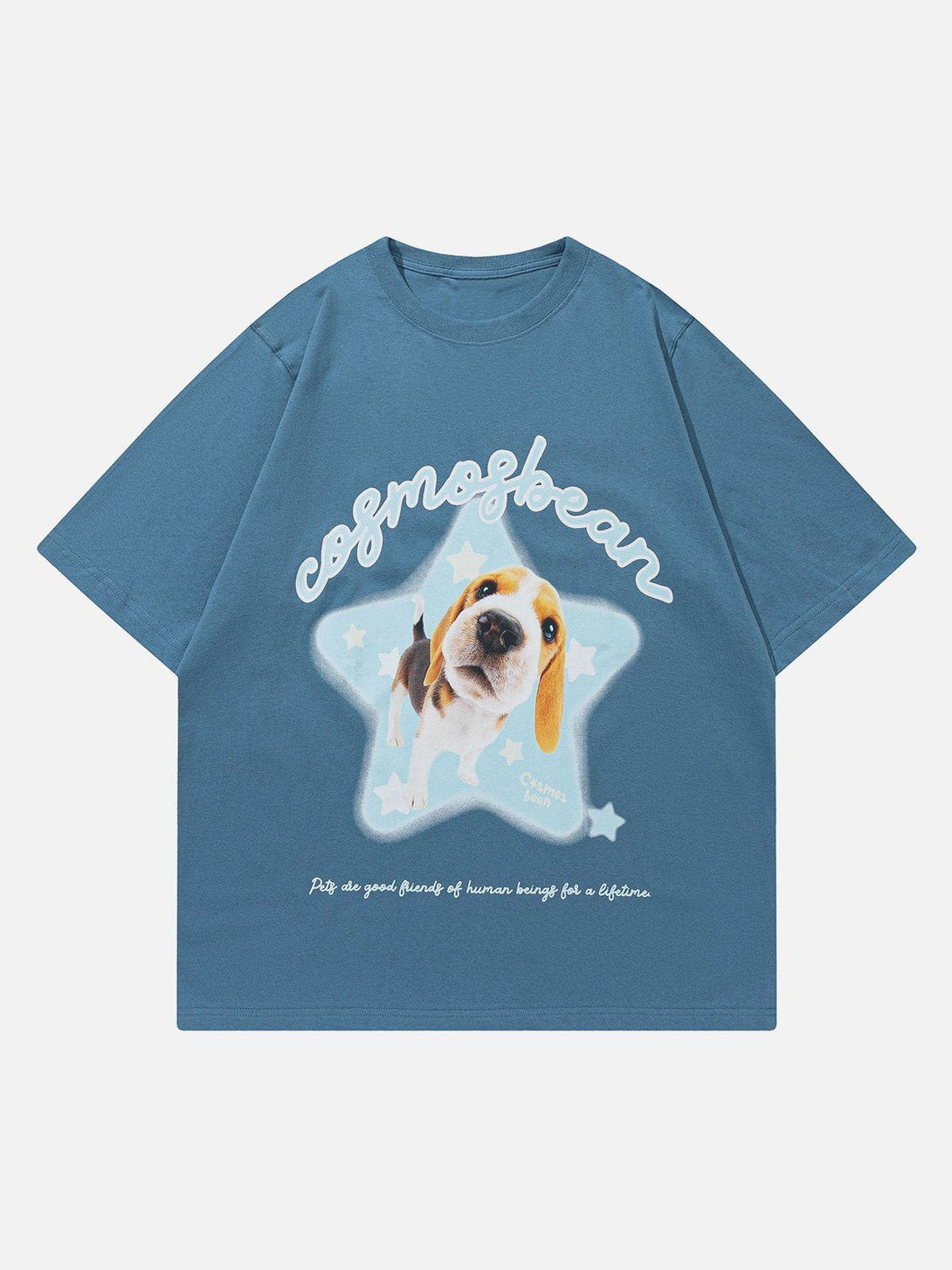 Majesda® - Star Dog Print Tee- Outfit Ideas - Streetwear Fashion - majesda.com