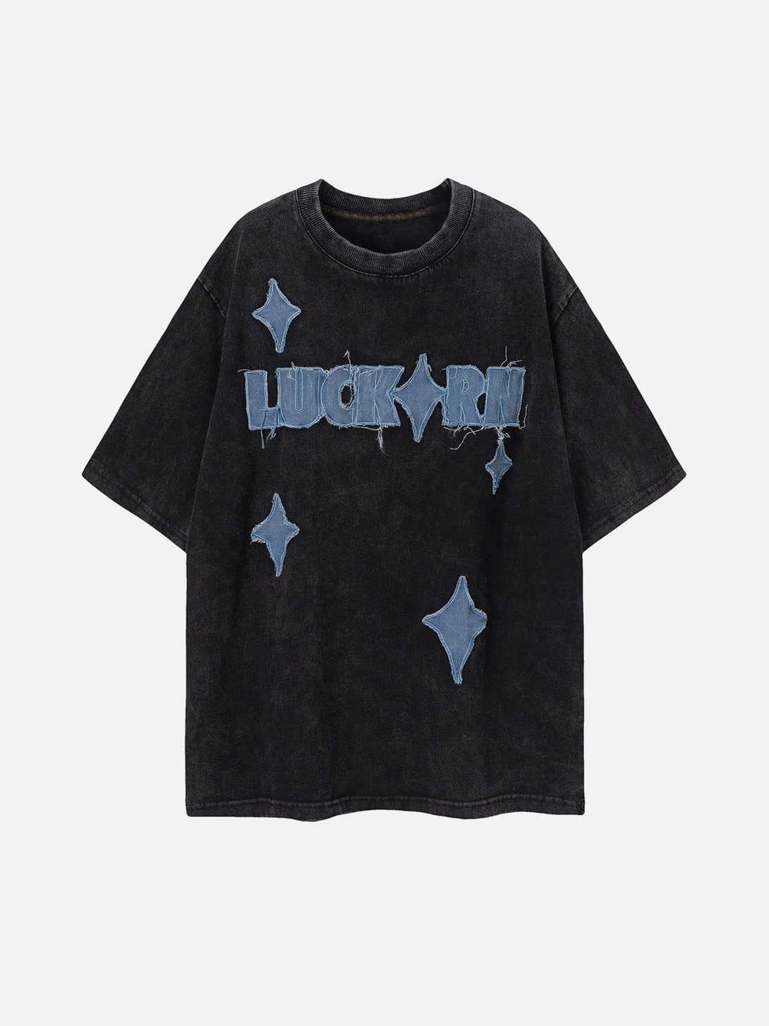 Majesda® - Star Embroidery Lettter Tee- Outfit Ideas - Streetwear Fashion - majesda.com