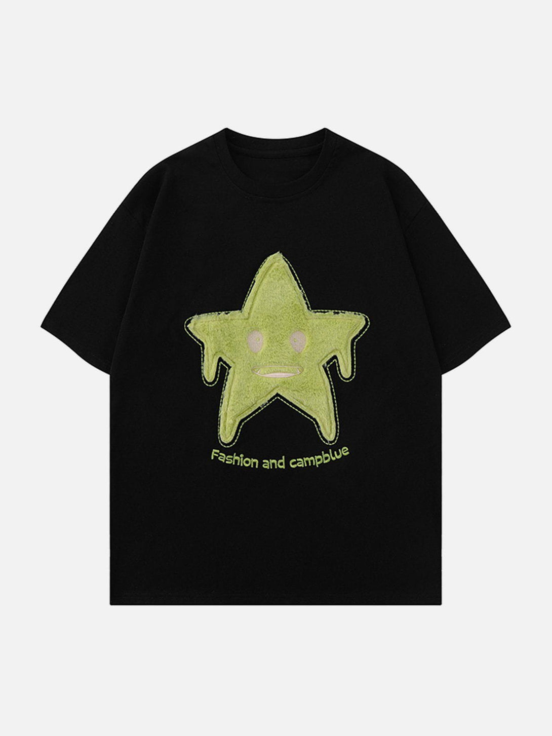 Majesda® - Star Embroidery Tee- Outfit Ideas - Streetwear Fashion - majesda.com