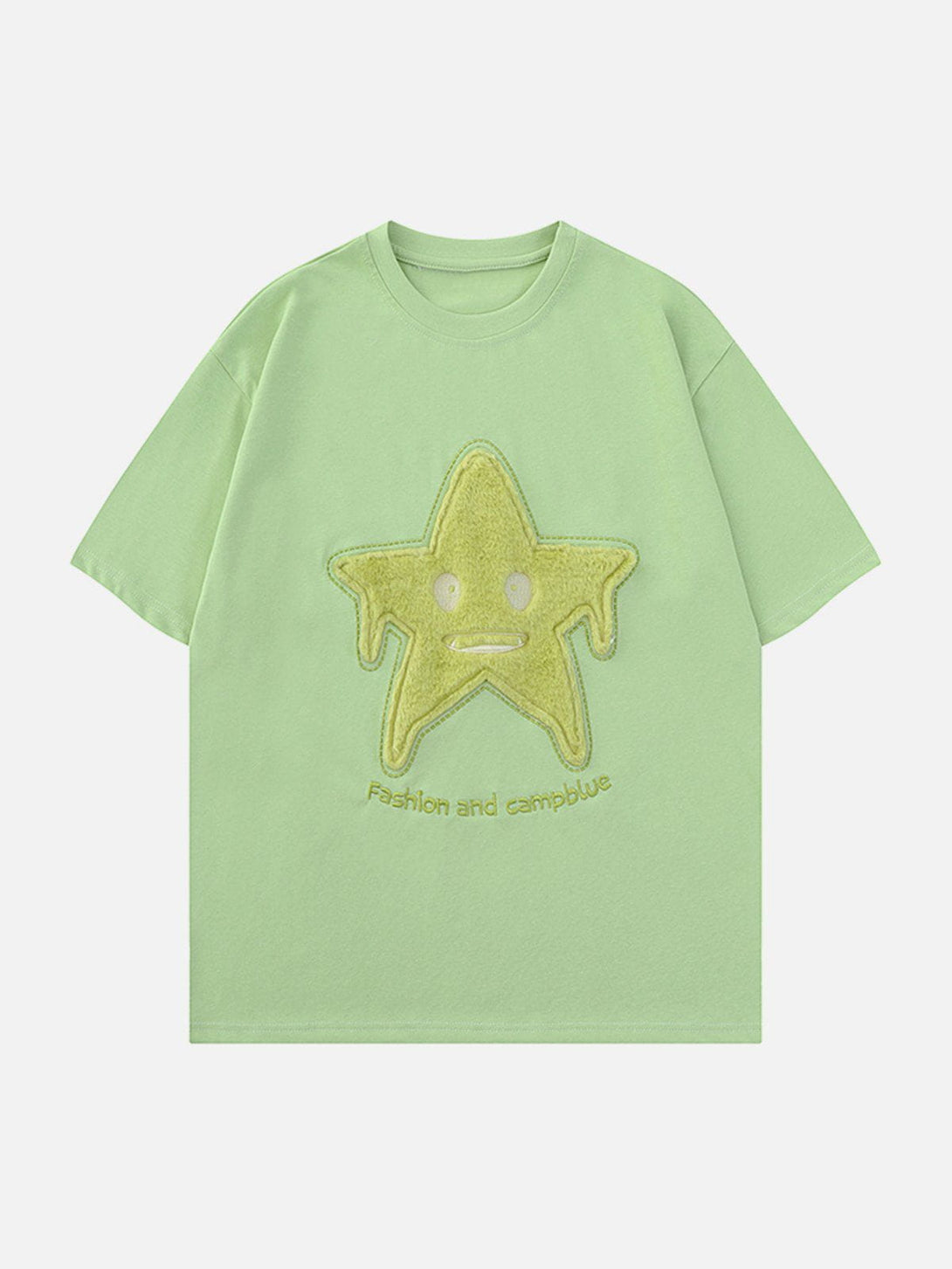 Majesda® - Star Embroidery Tee- Outfit Ideas - Streetwear Fashion - majesda.com