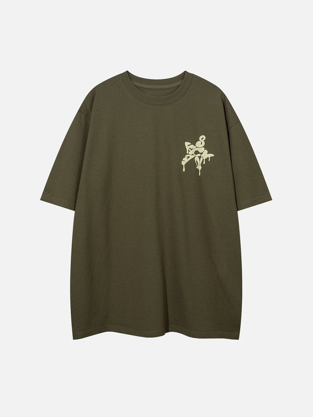 Majesda® - Star Foam Print Tee- Outfit Ideas - Streetwear Fashion - majesda.com