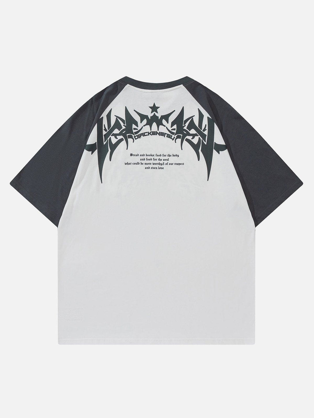 Majesda® - Star Gothic Leeter Print Tee- Outfit Ideas - Streetwear Fashion - majesda.com