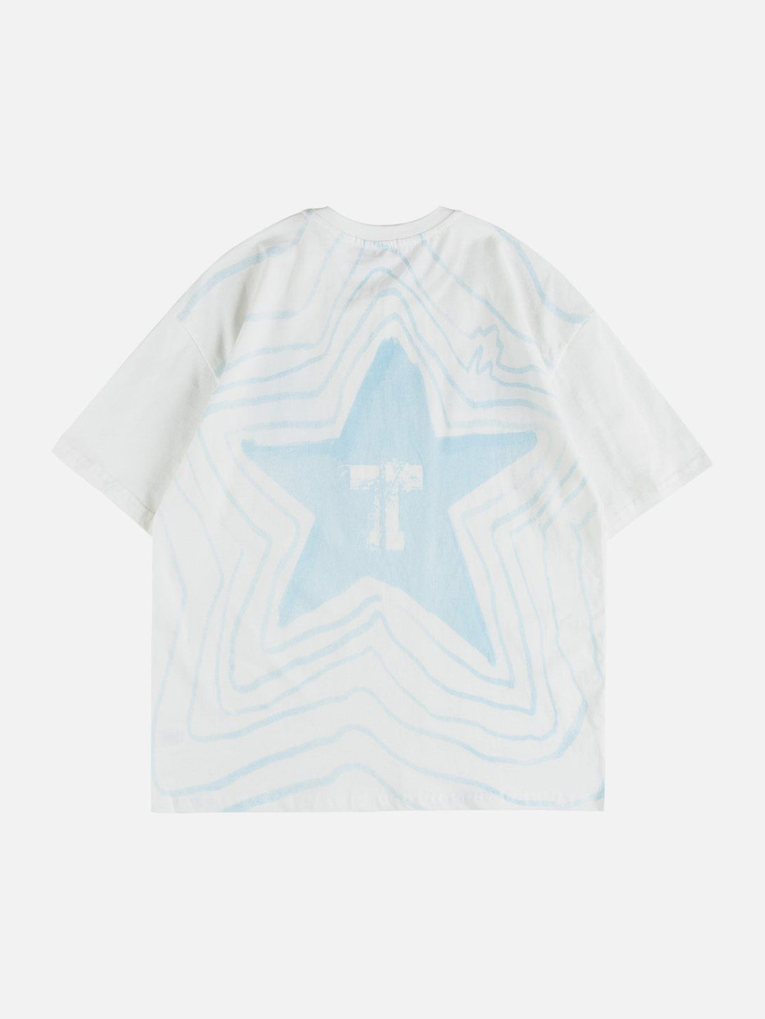 Majesda® - Star Gradient Graffiti Tee- Outfit Ideas - Streetwear Fashion - majesda.com