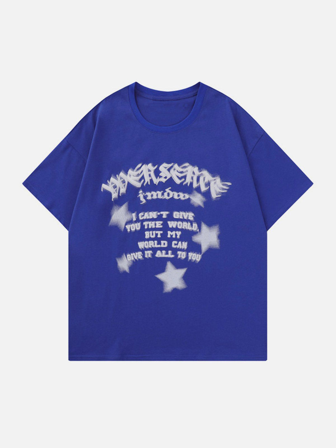 Majesda® - Star Gradient Print Tee- Outfit Ideas - Streetwear Fashion - majesda.com