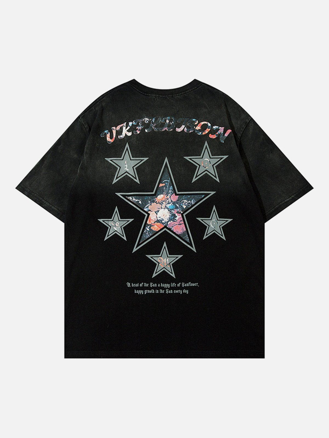 Majesda® - Star Gradient Tee- Outfit Ideas - Streetwear Fashion - majesda.com