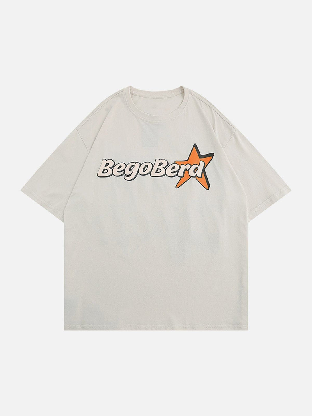 Majesda® - Star Letter Graphic Tee- Outfit Ideas - Streetwear Fashion - majesda.com