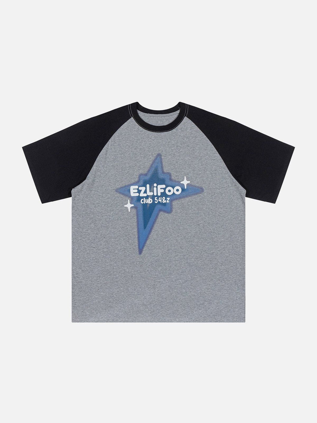 Majesda® - Star Patchwork Tee- Outfit Ideas - Streetwear Fashion - majesda.com