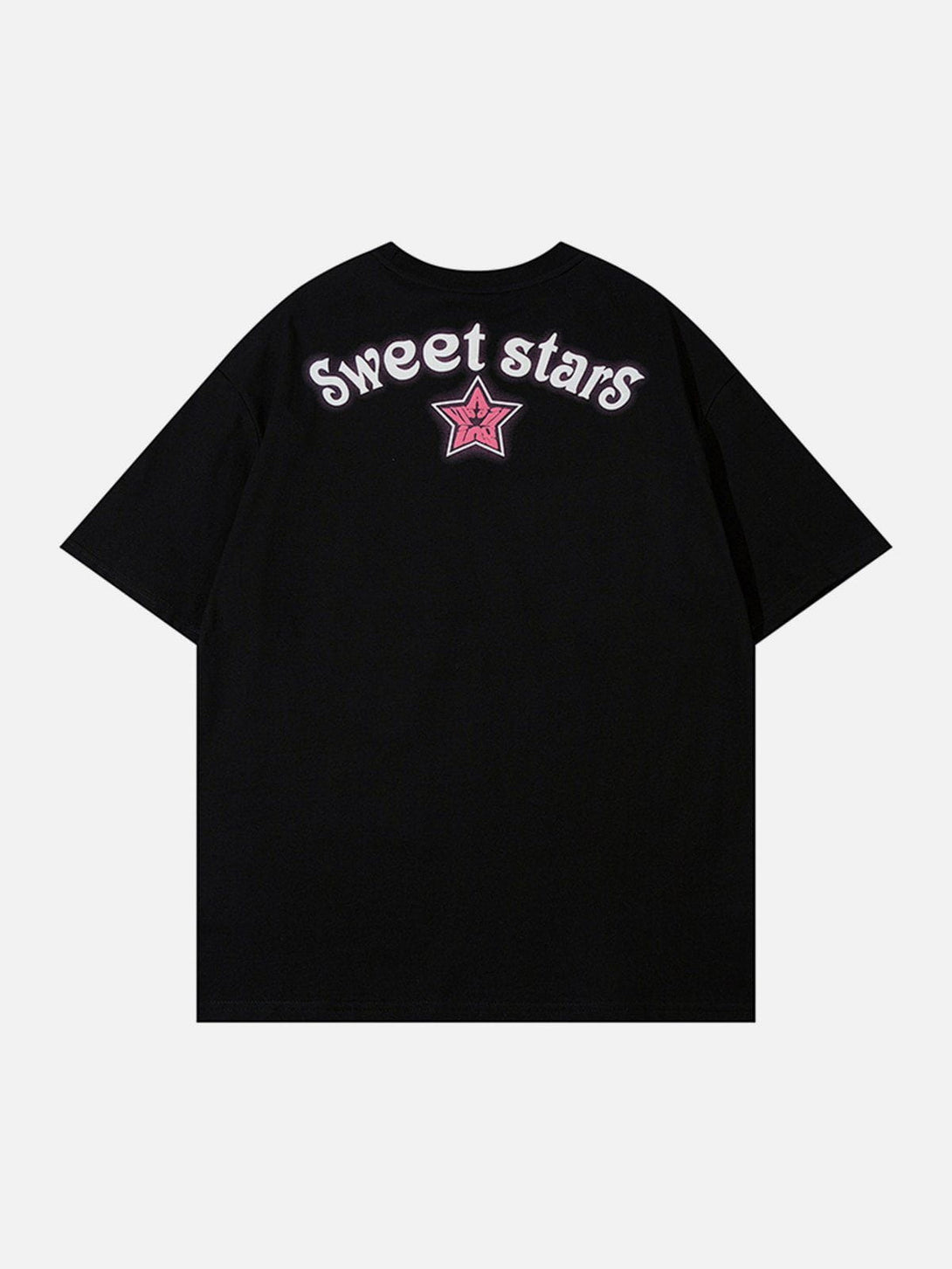 Majesda® - Star Print Butterfly Shadow Tee- Outfit Ideas - Streetwear Fashion - majesda.com