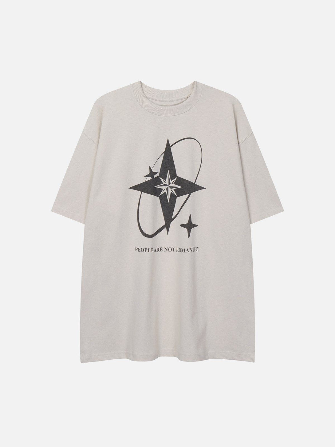 Majesda® - Star Print Cotton Tee- Outfit Ideas - Streetwear Fashion - majesda.com