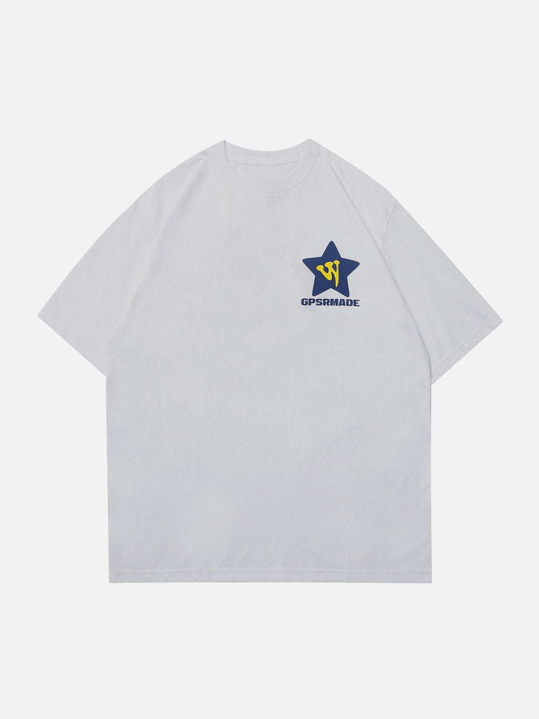 Majesda® - Star Print Tee- Outfit Ideas - Streetwear Fashion - majesda.com