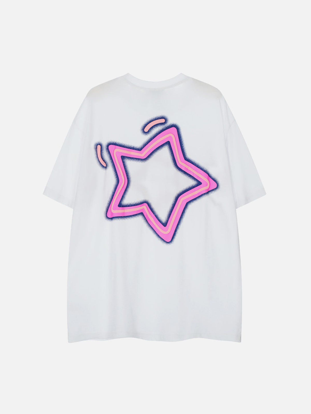 Majesda® - Star Print Tee- Outfit Ideas - Streetwear Fashion - majesda.com