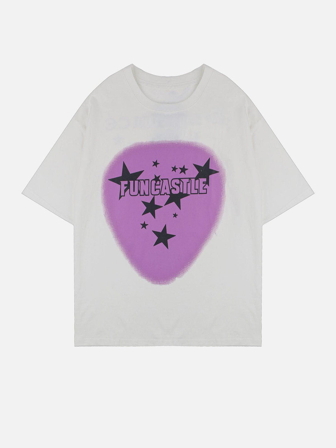 Majesda® - Star Print Tee- Outfit Ideas - Streetwear Fashion - majesda.com