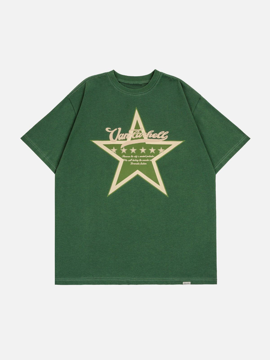 Majesda® - Star Print Tee- Outfit Ideas - Streetwear Fashion - majesda.com