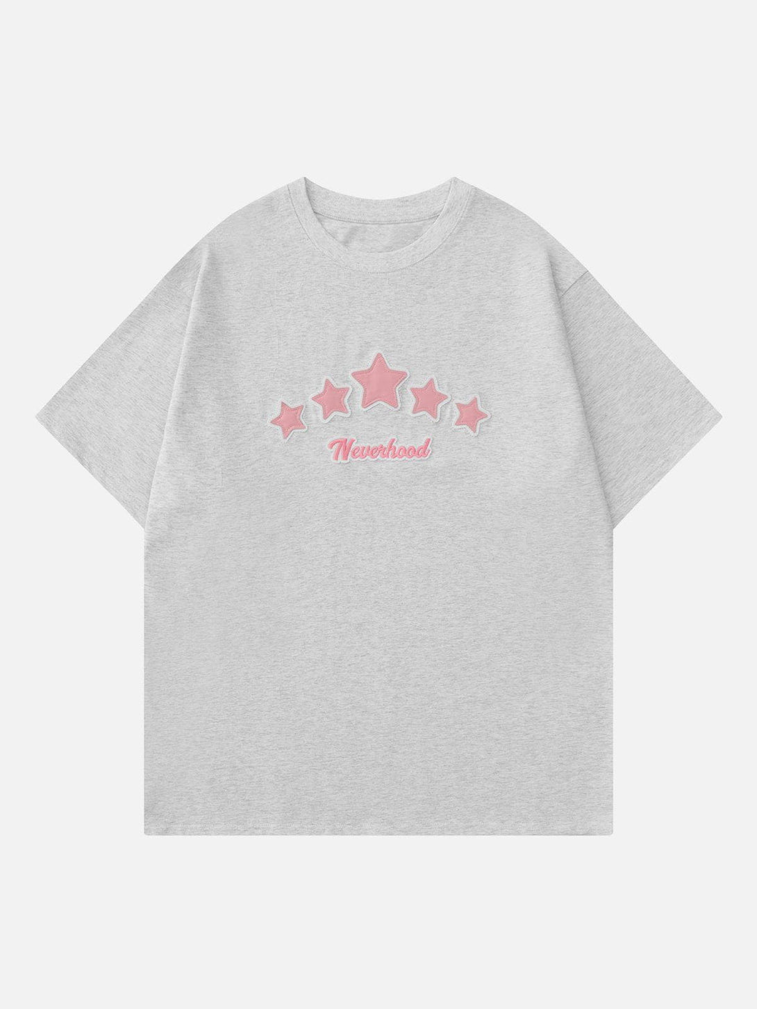 Majesda® - Star Print Tee- Outfit Ideas - Streetwear Fashion - majesda.com