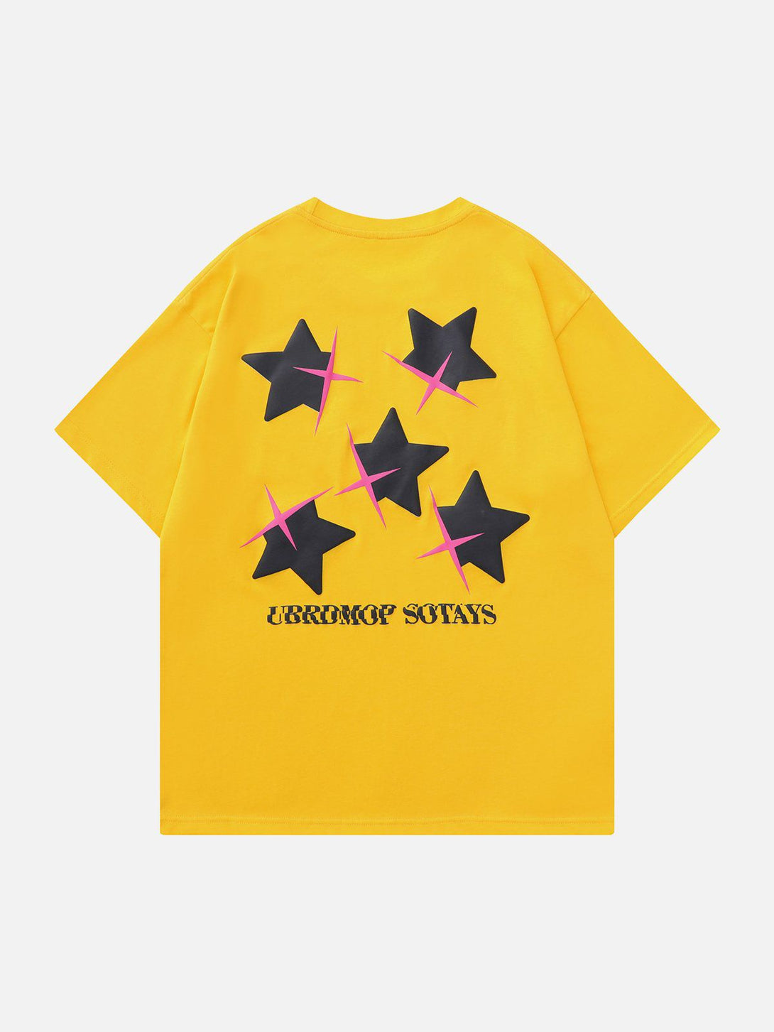 Majesda® - Star Print Tee- Outfit Ideas - Streetwear Fashion - majesda.com