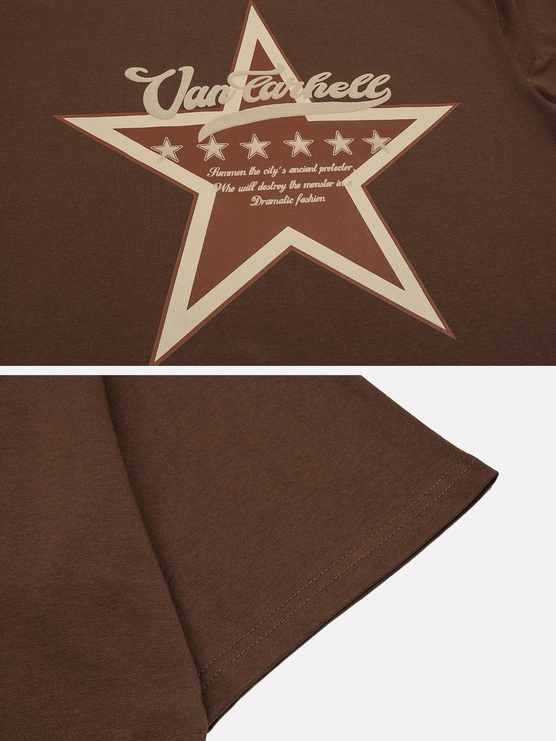 Majesda® - Star Print Tee- Outfit Ideas - Streetwear Fashion - majesda.com