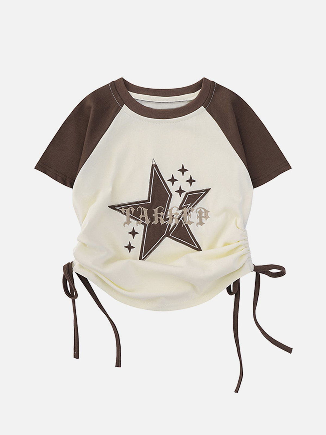 Majesda® - Star Printing Drawstring Tee- Outfit Ideas - Streetwear Fashion - majesda.com