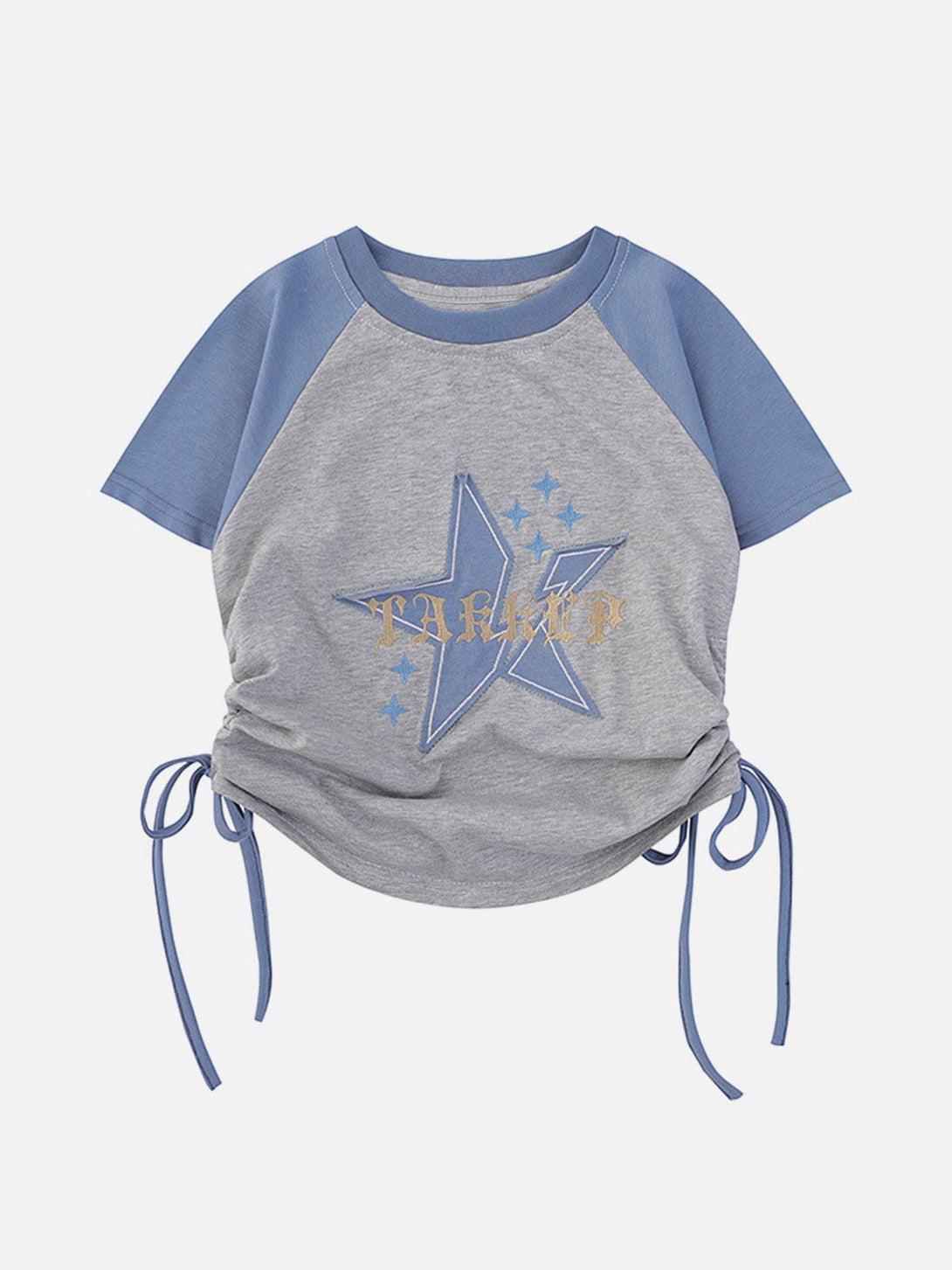 Majesda® - Star Printing Drawstring Tee- Outfit Ideas - Streetwear Fashion - majesda.com