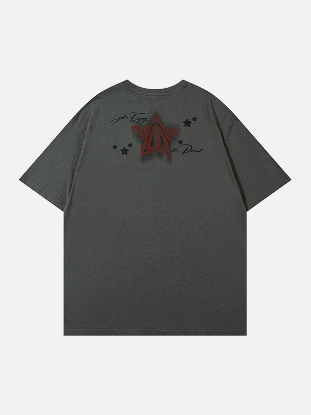 Majesda® - Star Shadow Chain Printing Tee- Outfit Ideas - Streetwear Fashion - majesda.com