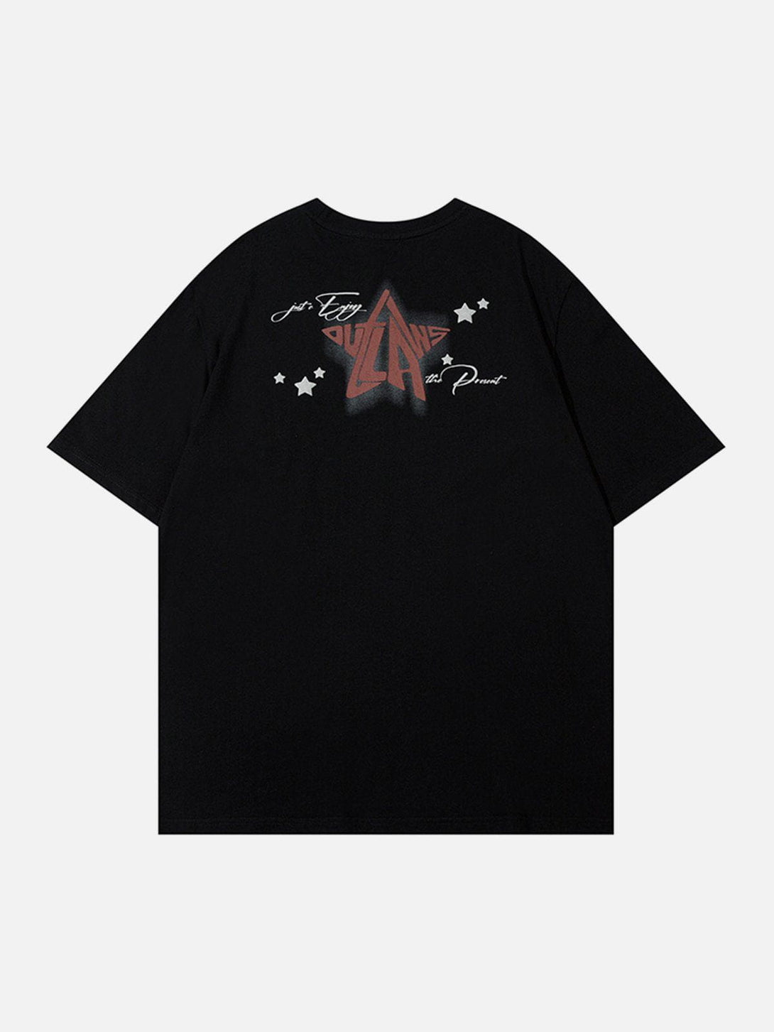 Majesda® - Star Shadow Chain Printing Tee- Outfit Ideas - Streetwear Fashion - majesda.com