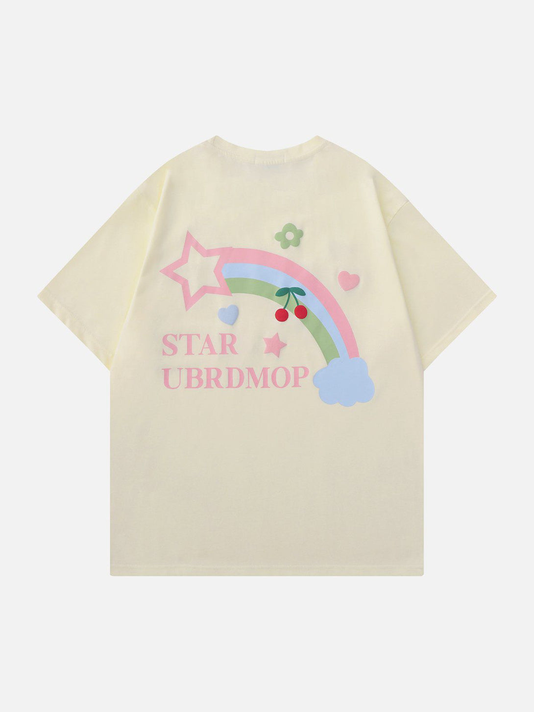 Majesda® - Stars Rainbow Print Tee- Outfit Ideas - Streetwear Fashion - majesda.com