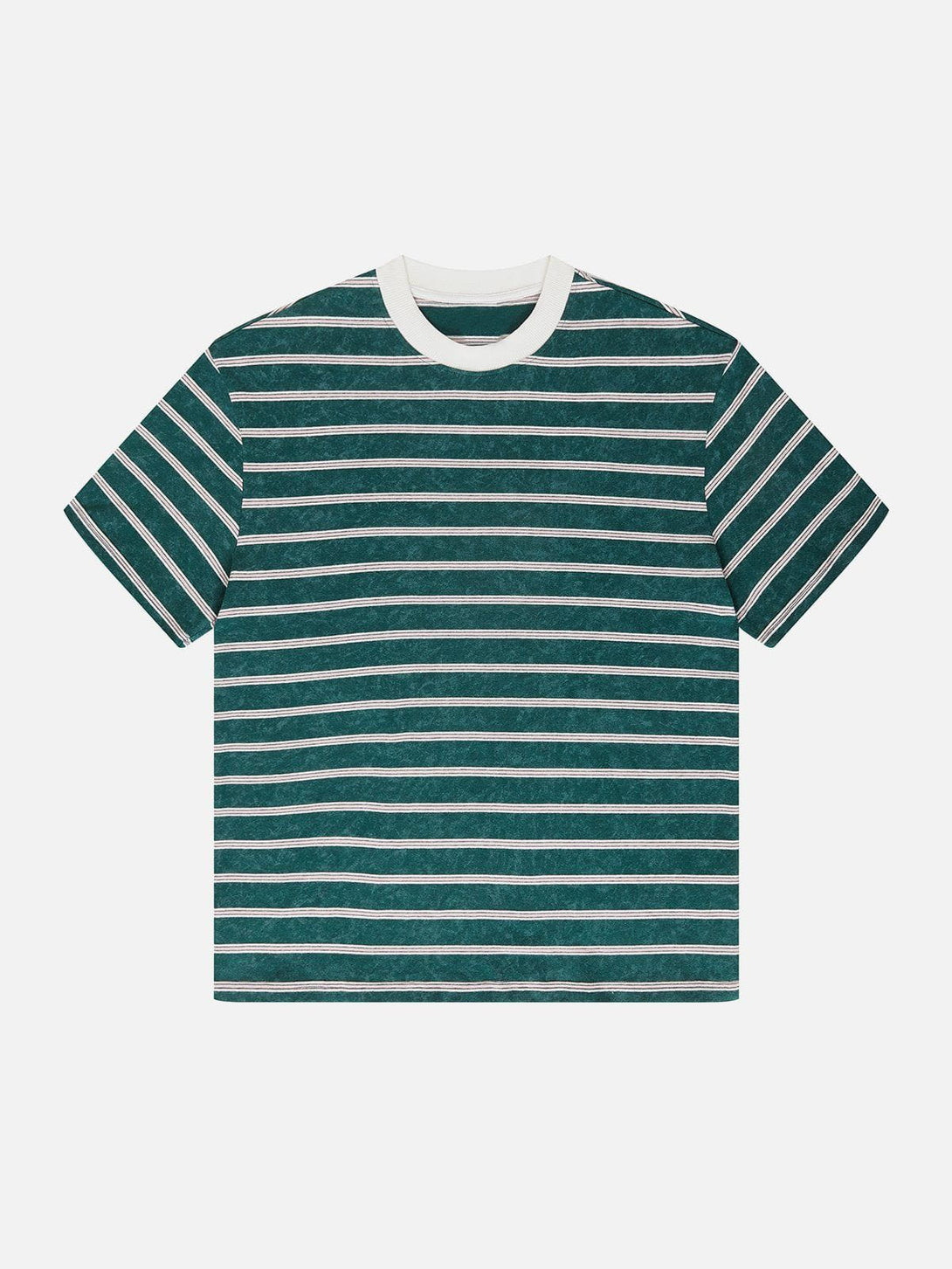 Majesda® - Stripe Colors Clash Tee- Outfit Ideas - Streetwear Fashion - majesda.com