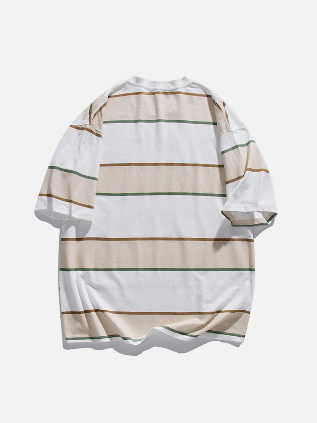 Majesda® - Stripe Cotton Tee- Outfit Ideas - Streetwear Fashion - majesda.com