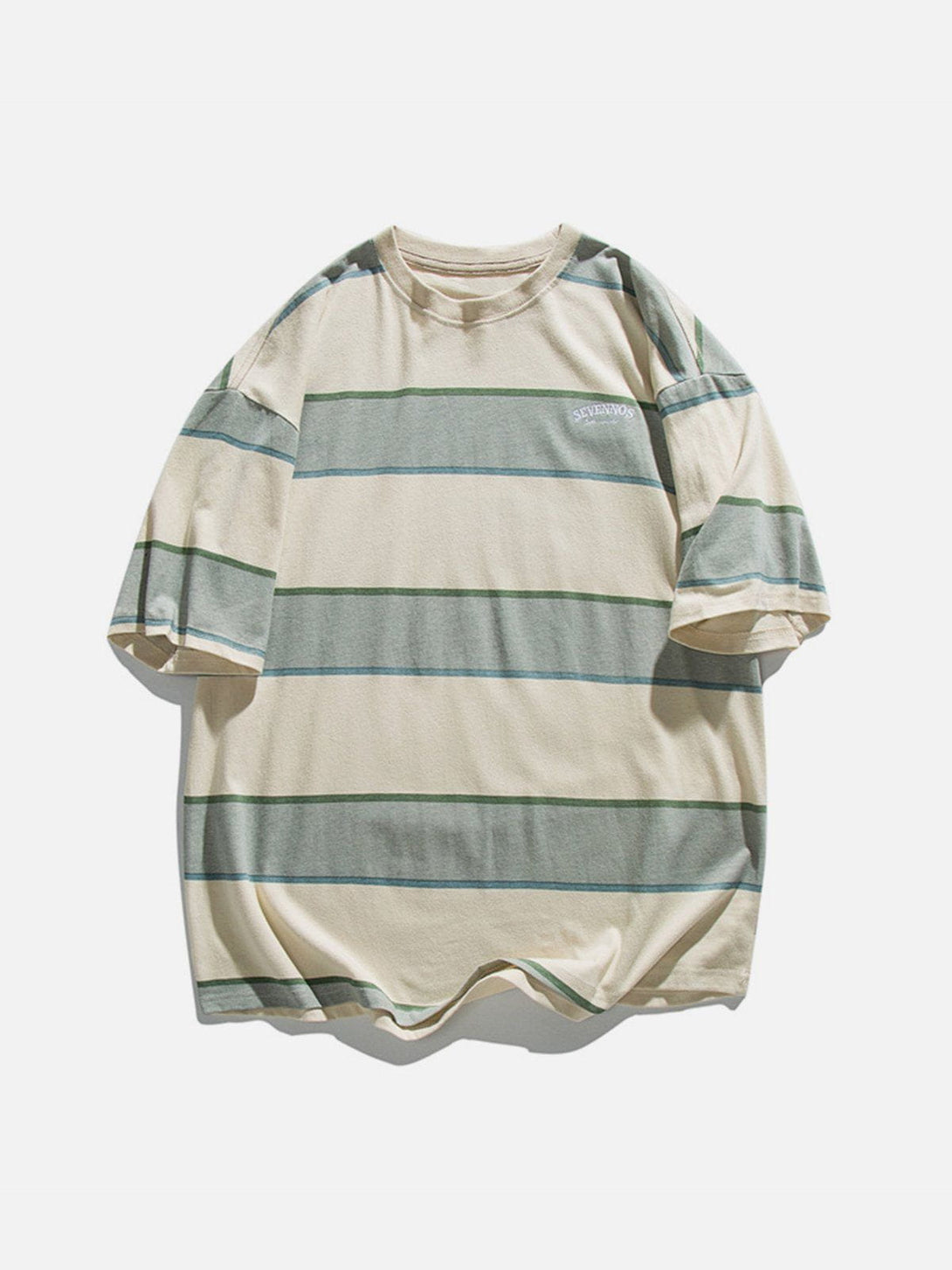 Majesda® - Stripe Cotton Tee- Outfit Ideas - Streetwear Fashion - majesda.com