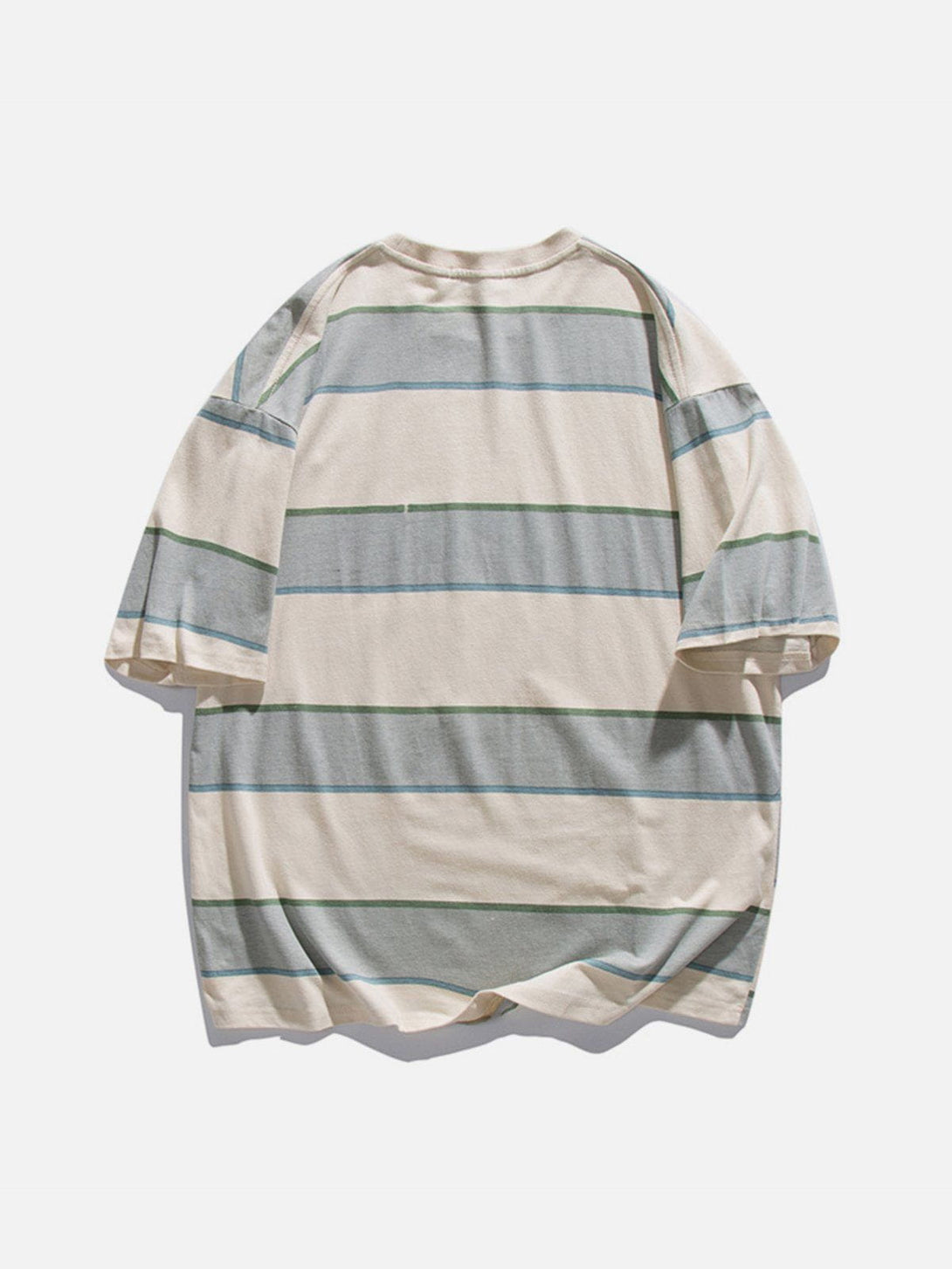 Majesda® - Stripe Cotton Tee- Outfit Ideas - Streetwear Fashion - majesda.com