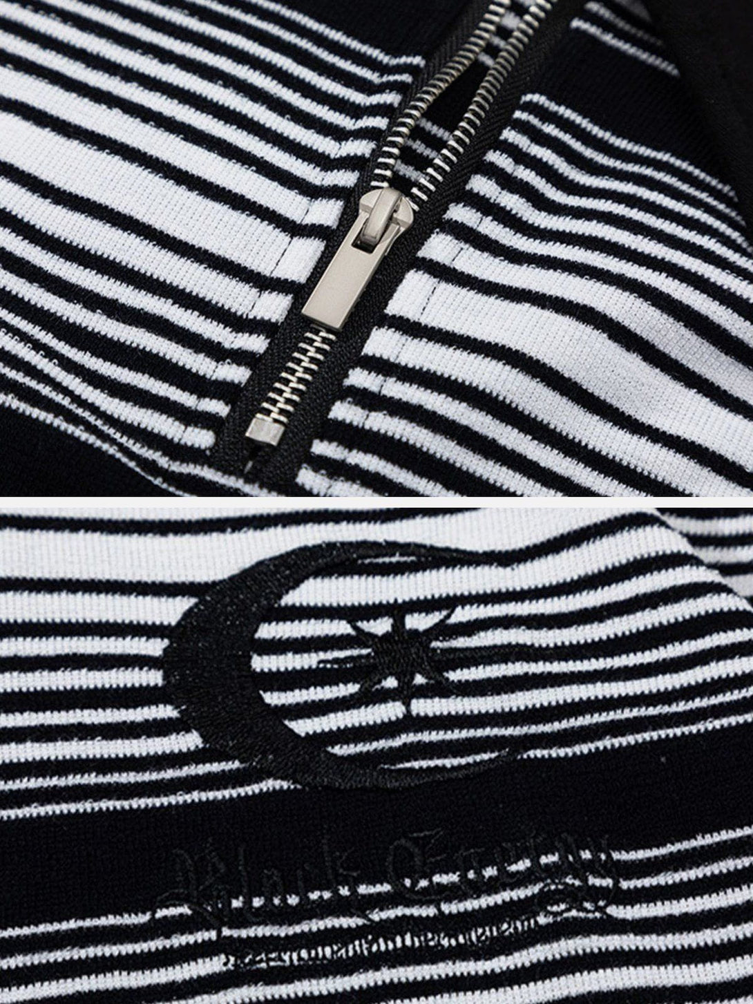 Majesda® - Stripe Embroidery Polo Tee- Outfit Ideas - Streetwear Fashion - majesda.com