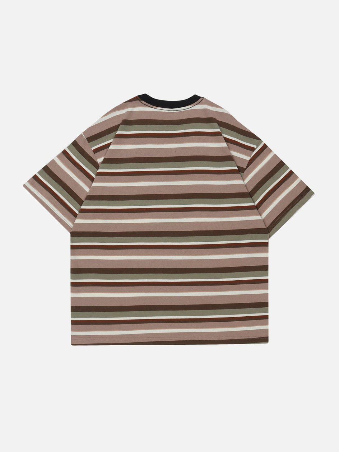 Majesda® - Striped Clash Tee- Outfit Ideas - Streetwear Fashion - majesda.com