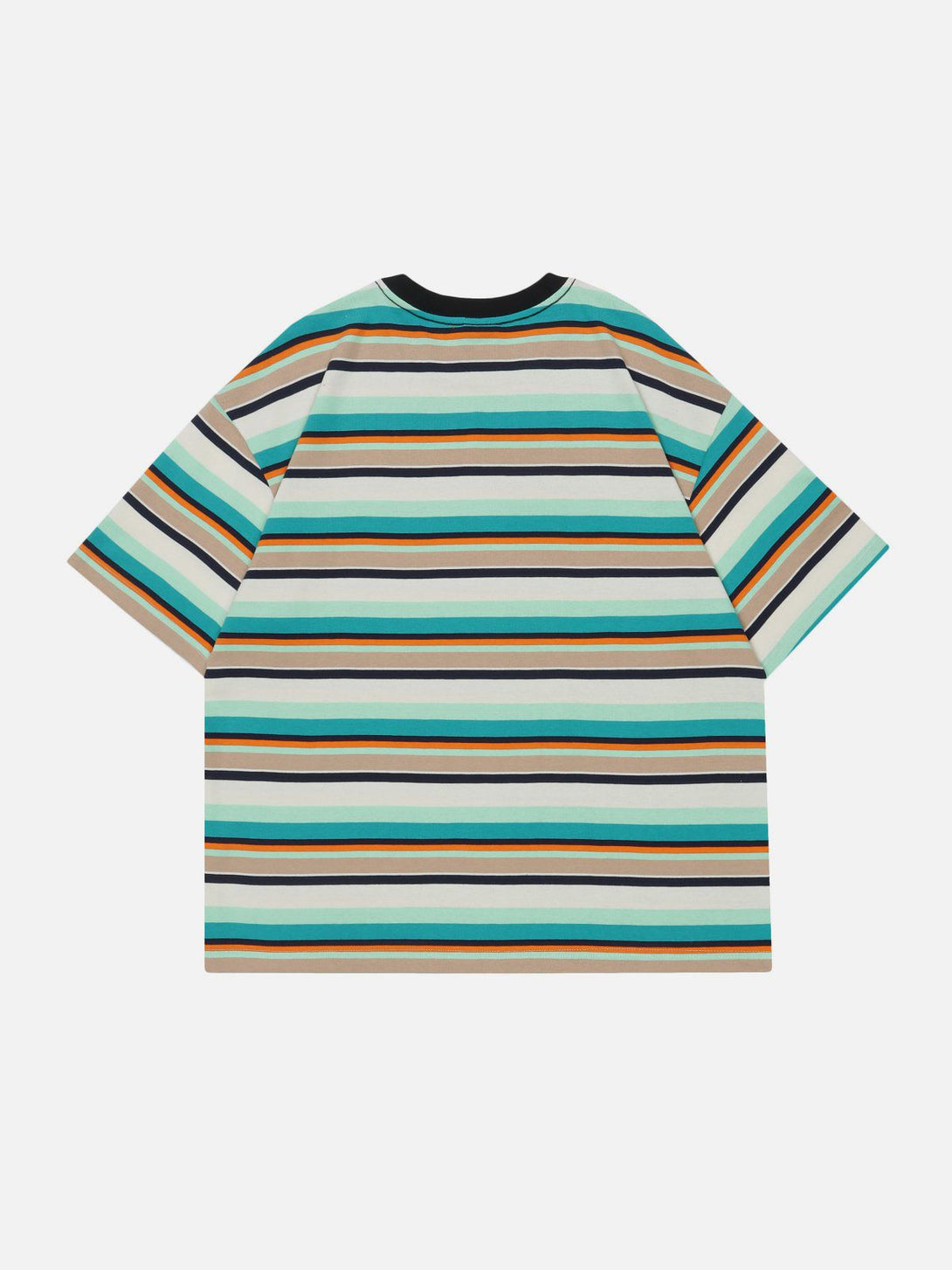 Majesda® - Striped Clash Tee- Outfit Ideas - Streetwear Fashion - majesda.com