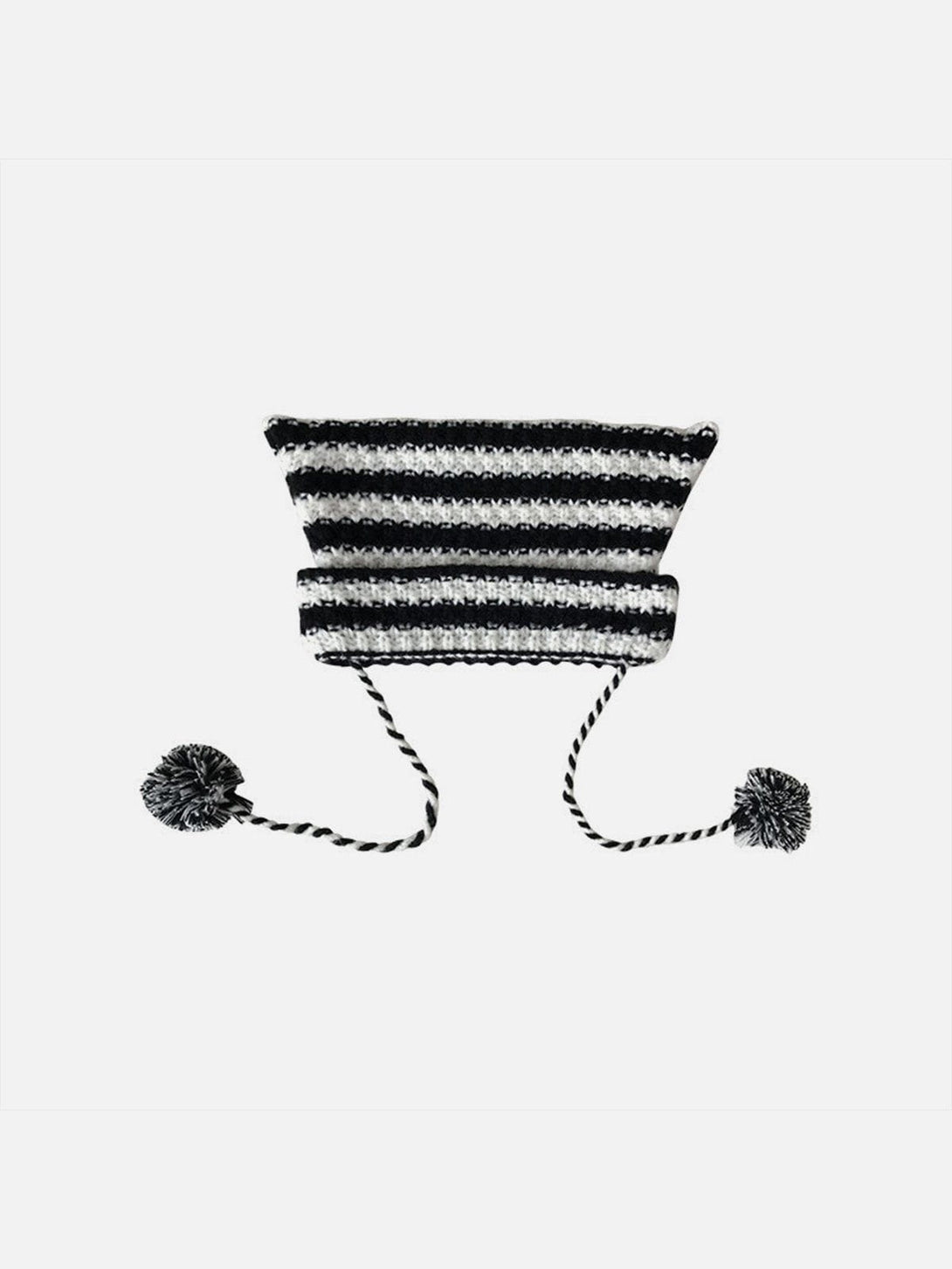 Majesda® - Striped Little Devil Cat Ear Hat- Outfit Ideas - Streetwear Fashion - majesda.com