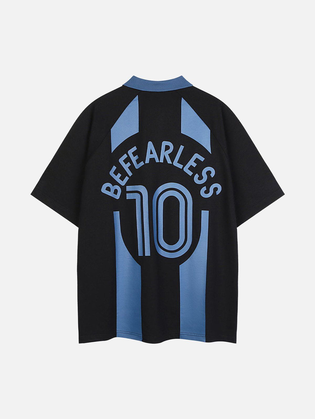 Majesda® - Striped Number 10 Football Tee- Outfit Ideas - Streetwear Fashion - majesda.com