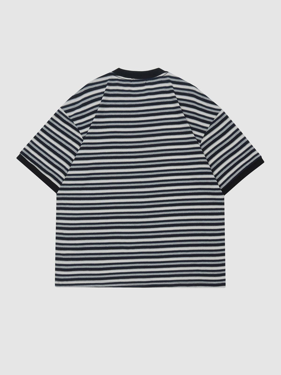 Majesda® - Stripes Color Clash Tee- Outfit Ideas - Streetwear Fashion - majesda.com