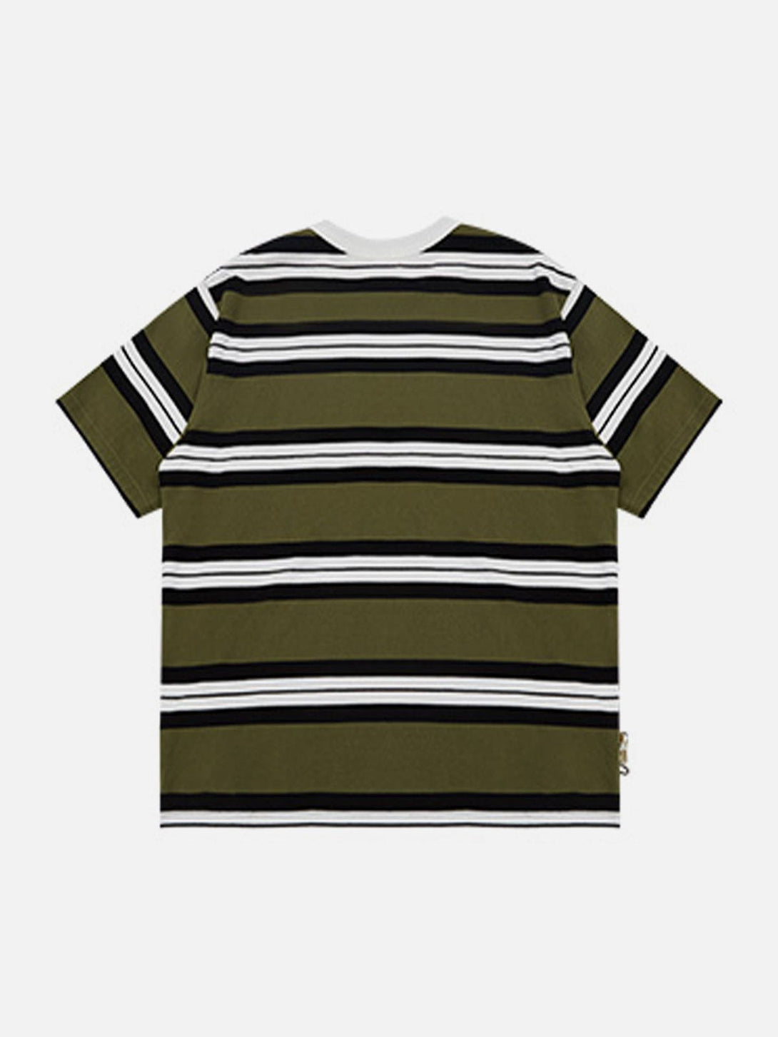 Majesda® - Stripes Print Cotton Tee- Outfit Ideas - Streetwear Fashion - majesda.com