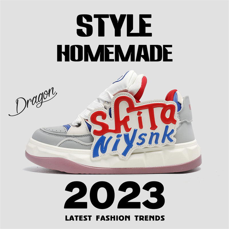 Majesda® - Stylish Lettering Shoes - 1917- Outfit Ideas - Streetwear Fashion - majesda.com