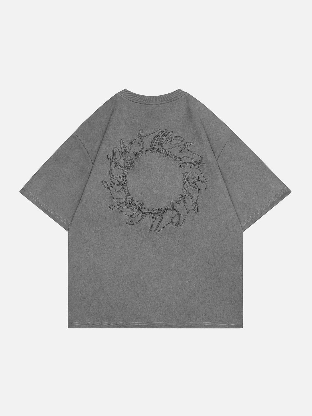 Majesda® - Suede Graphic Tee- Outfit Ideas - Streetwear Fashion - majesda.com