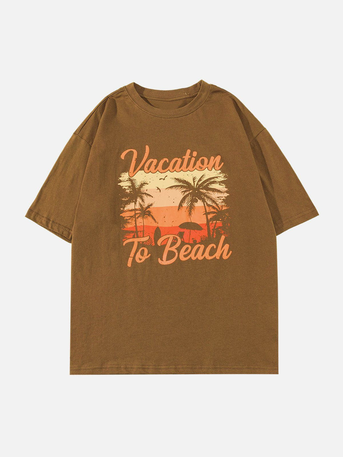 Majesda® - Sunset Print Tee- Outfit Ideas - Streetwear Fashion - majesda.com