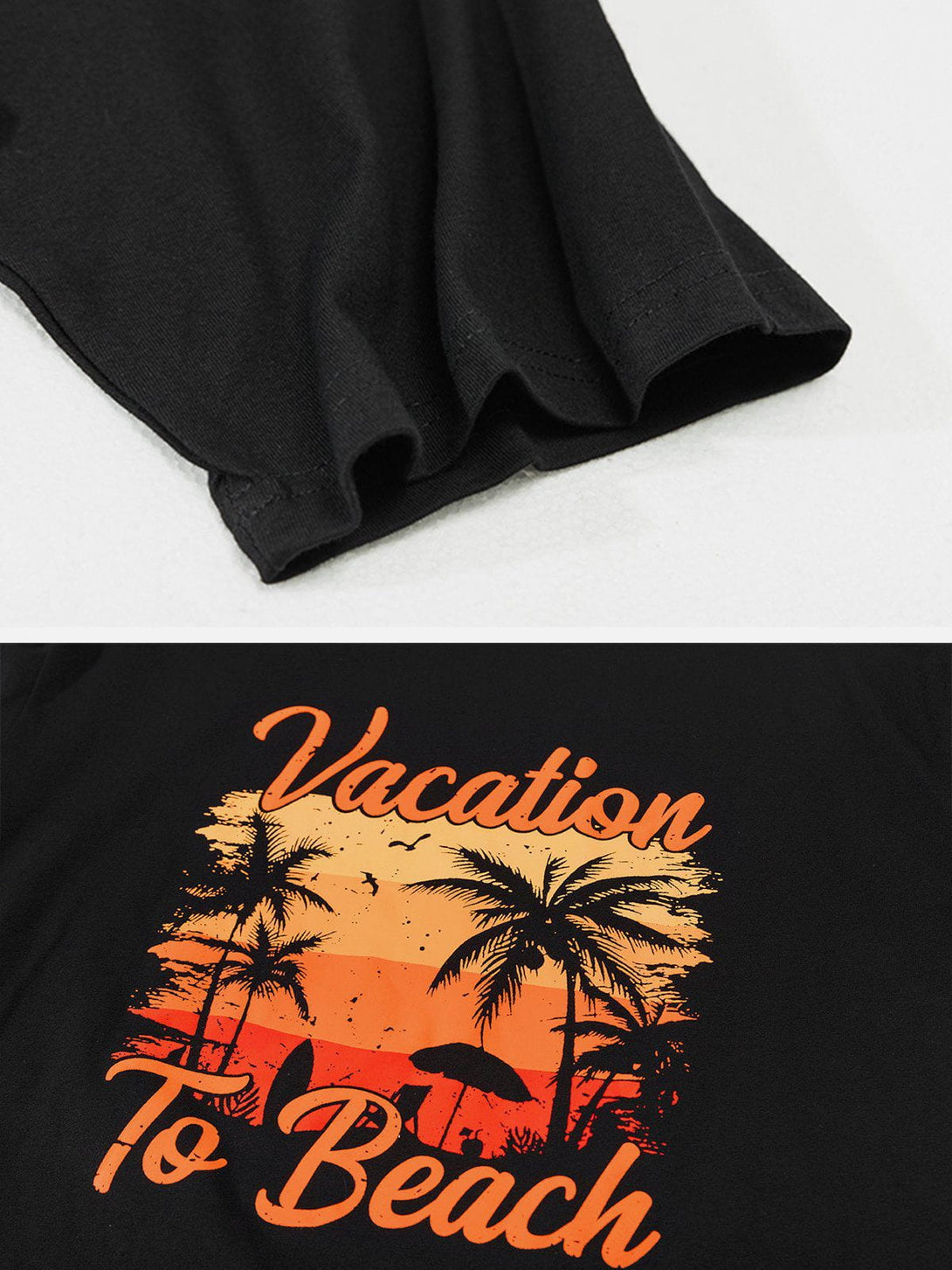 Majesda® - Sunset Print Tee- Outfit Ideas - Streetwear Fashion - majesda.com