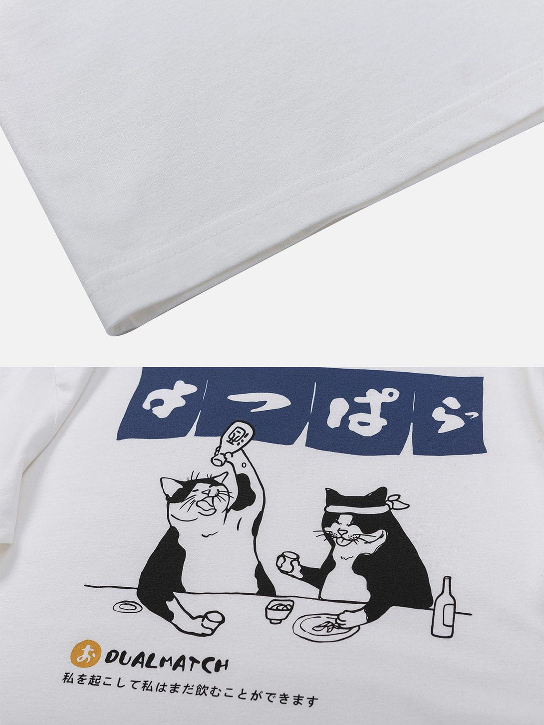 Majesda® - The Cat After Work Print Tee- Outfit Ideas - Streetwear Fashion - majesda.com