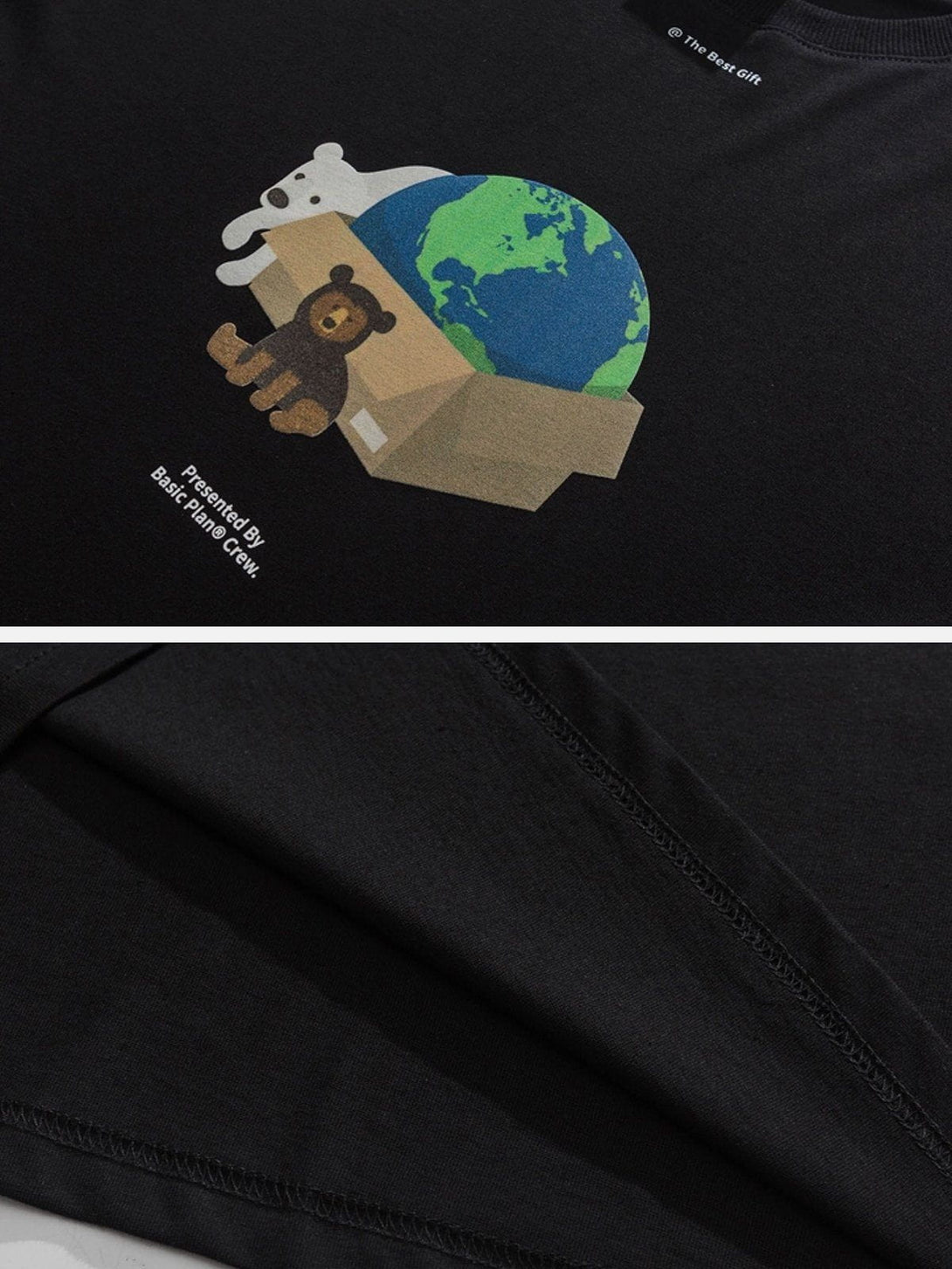 Majesda® - The Earth Print Tee- Outfit Ideas - Streetwear Fashion - majesda.com