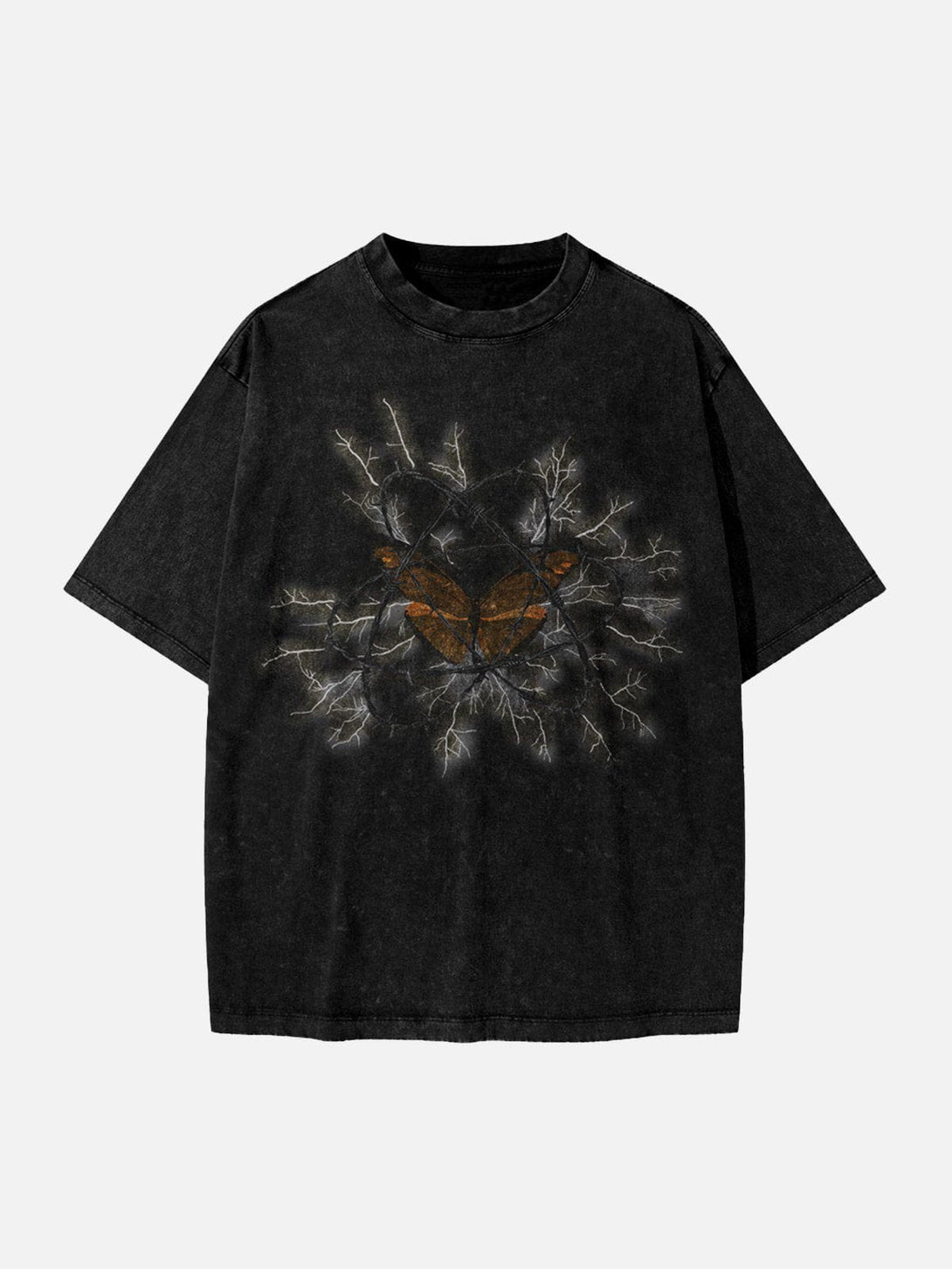 Majesda® - Thorns Butterfly Print Tee- Outfit Ideas - Streetwear Fashion - majesda.com