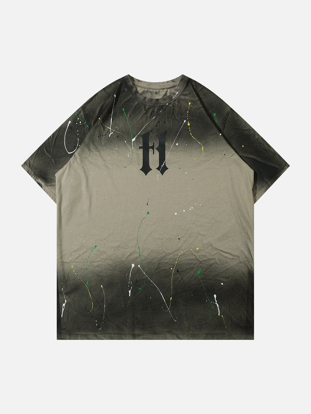 Majesda® - Tie Dye Splash Ink Washed Tee- Outfit Ideas - Streetwear Fashion - majesda.com