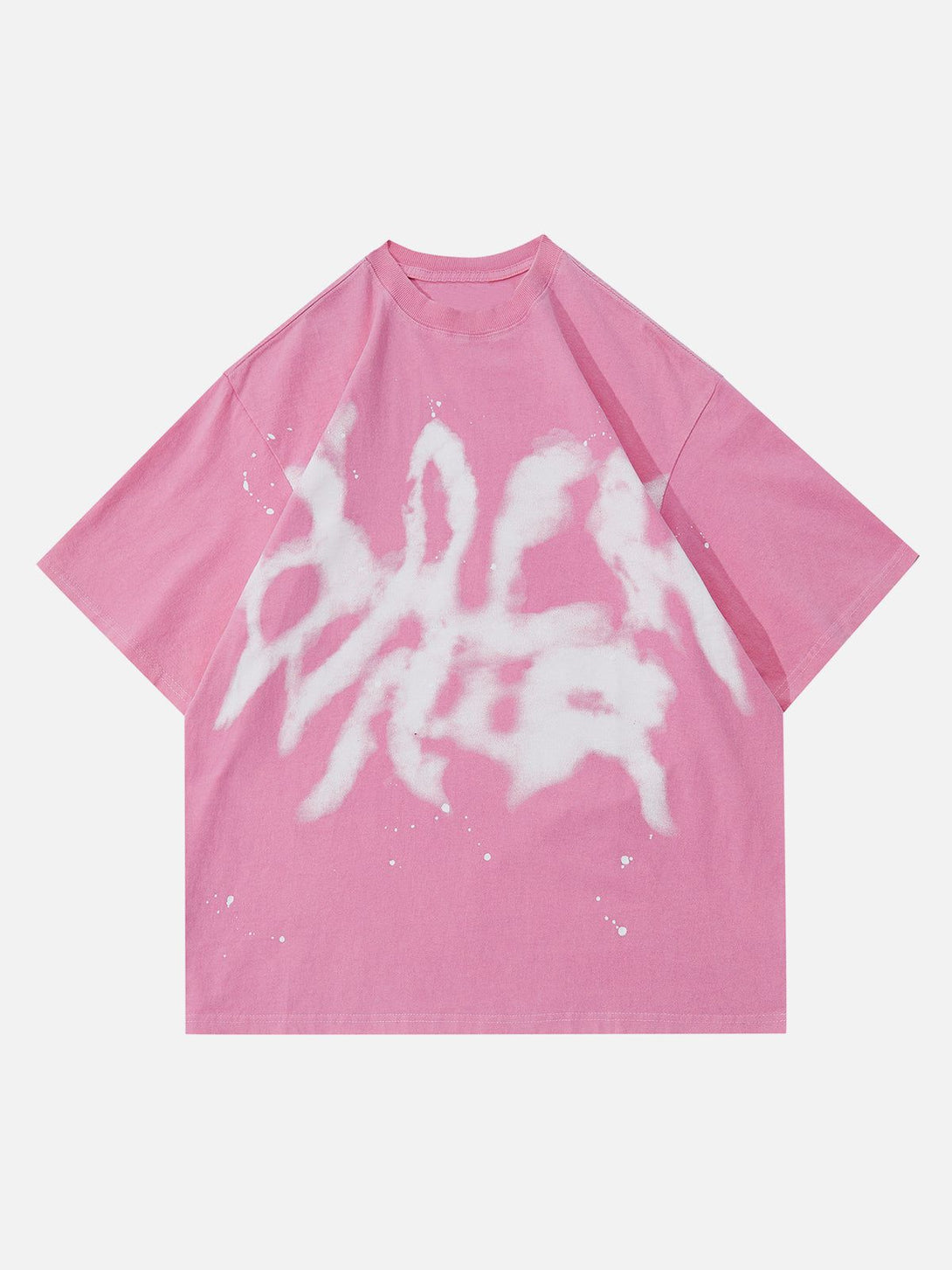 Majesda® - Tie-dye Graffiti Print Tee- Outfit Ideas - Streetwear Fashion - majesda.com